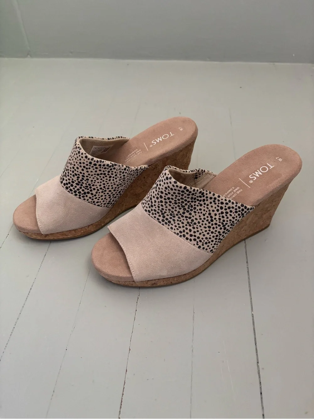 TOM’S | Monica Mule Macadamia Suede/Cheetah